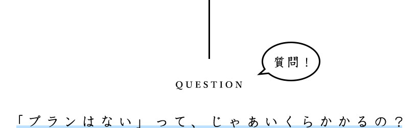 「プランはない」って、